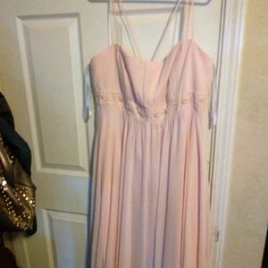 David's bridal  pink gown